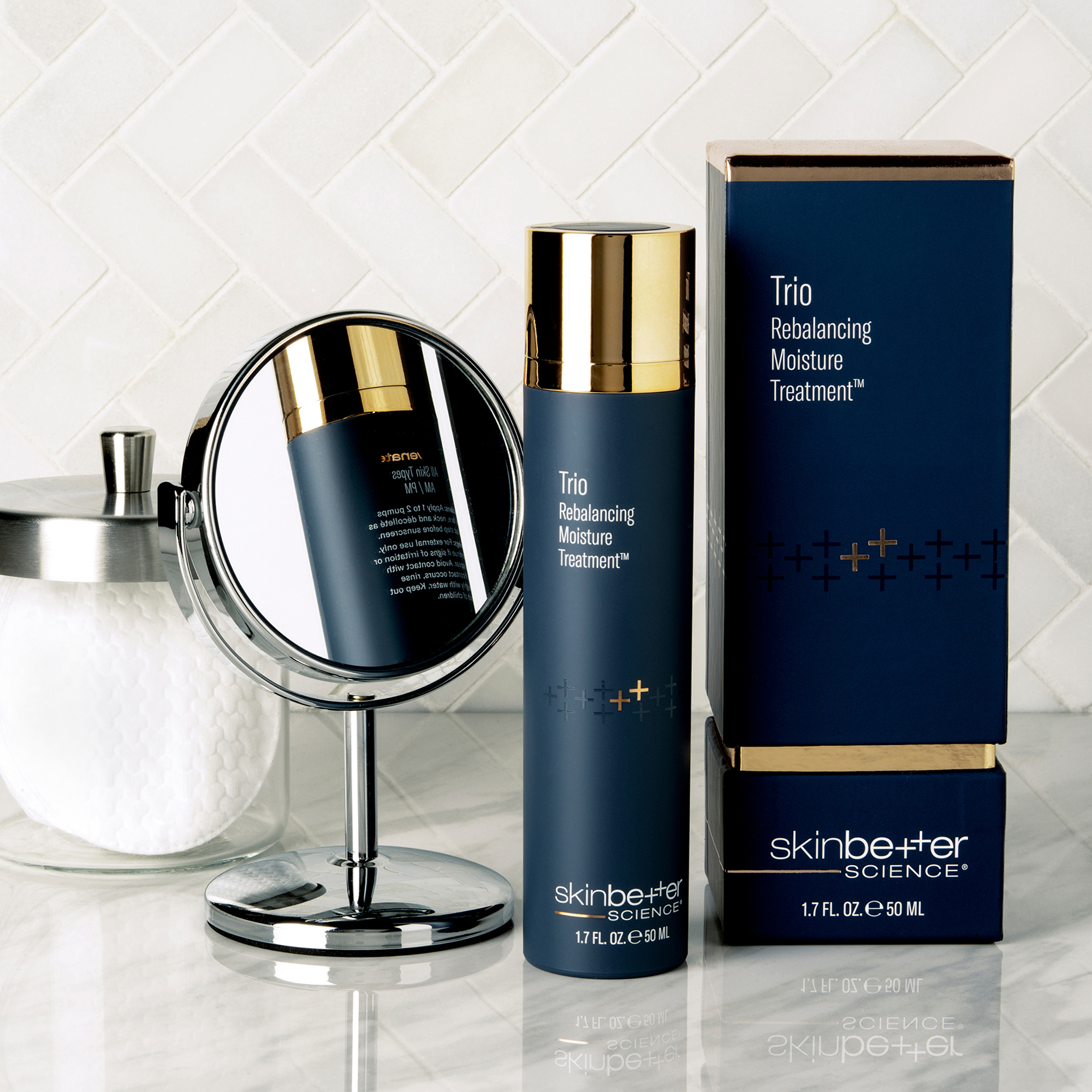 trio rebalancing moisture treatment vanity mirror