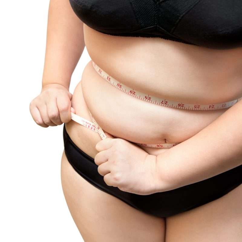 fat woman wear black underwear show fat cellulite